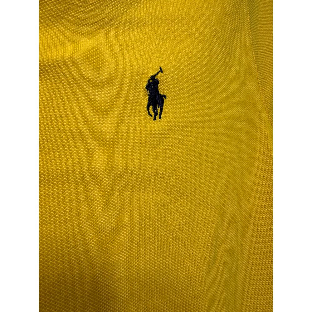 Ralph Lauren Sport Short Sleeve Polo Dress Yellow Sz XL Preppy Academia - Picture 3 of 6
